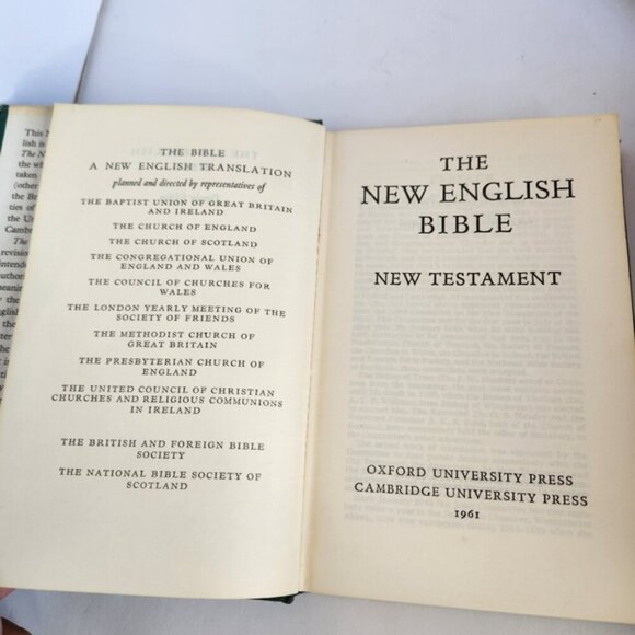The New English Bible: New Testament (1961, Hardcover) Popular Edition Vintage - Picture 4 of 8